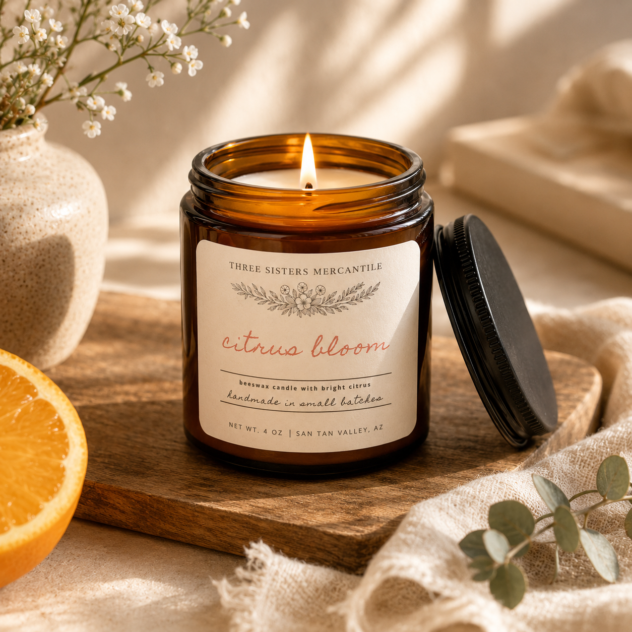 Handcrafted Beeswax Candle